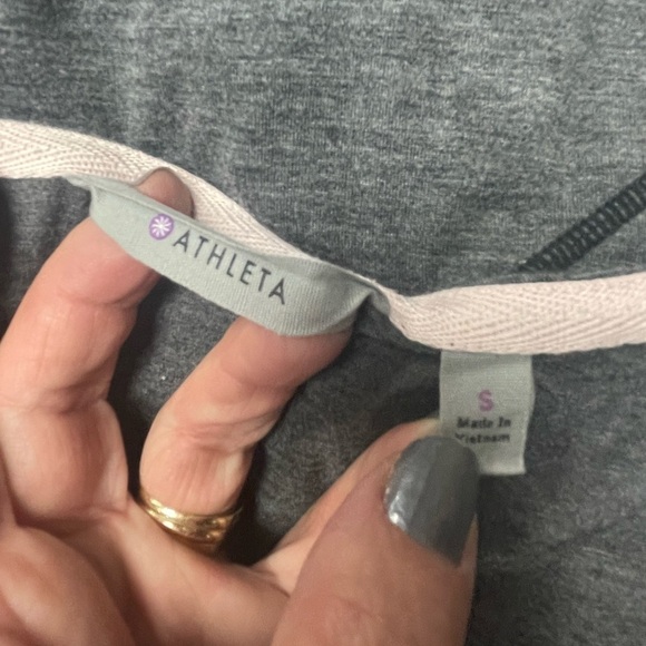 Athleta Grey Heather Long Sleeve Knit Athletic Dress Small - Picture 4 of 7